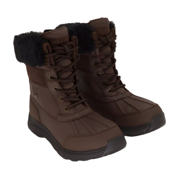 UGG Womens Adirondack Boot lii Snow, Burnt Cedar/Black, Size 6 - Picture 1 of 5